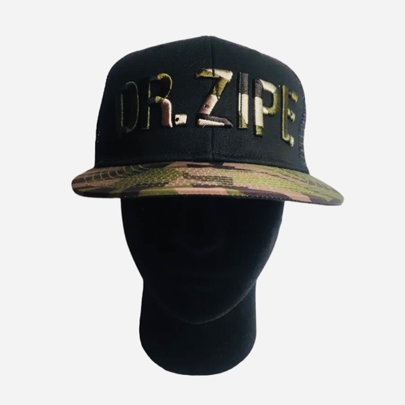 DR. ZIPE Snowboard Ski Skate trucker Mesh Hat Adjustable Camo Black. - Picture 2 of 9